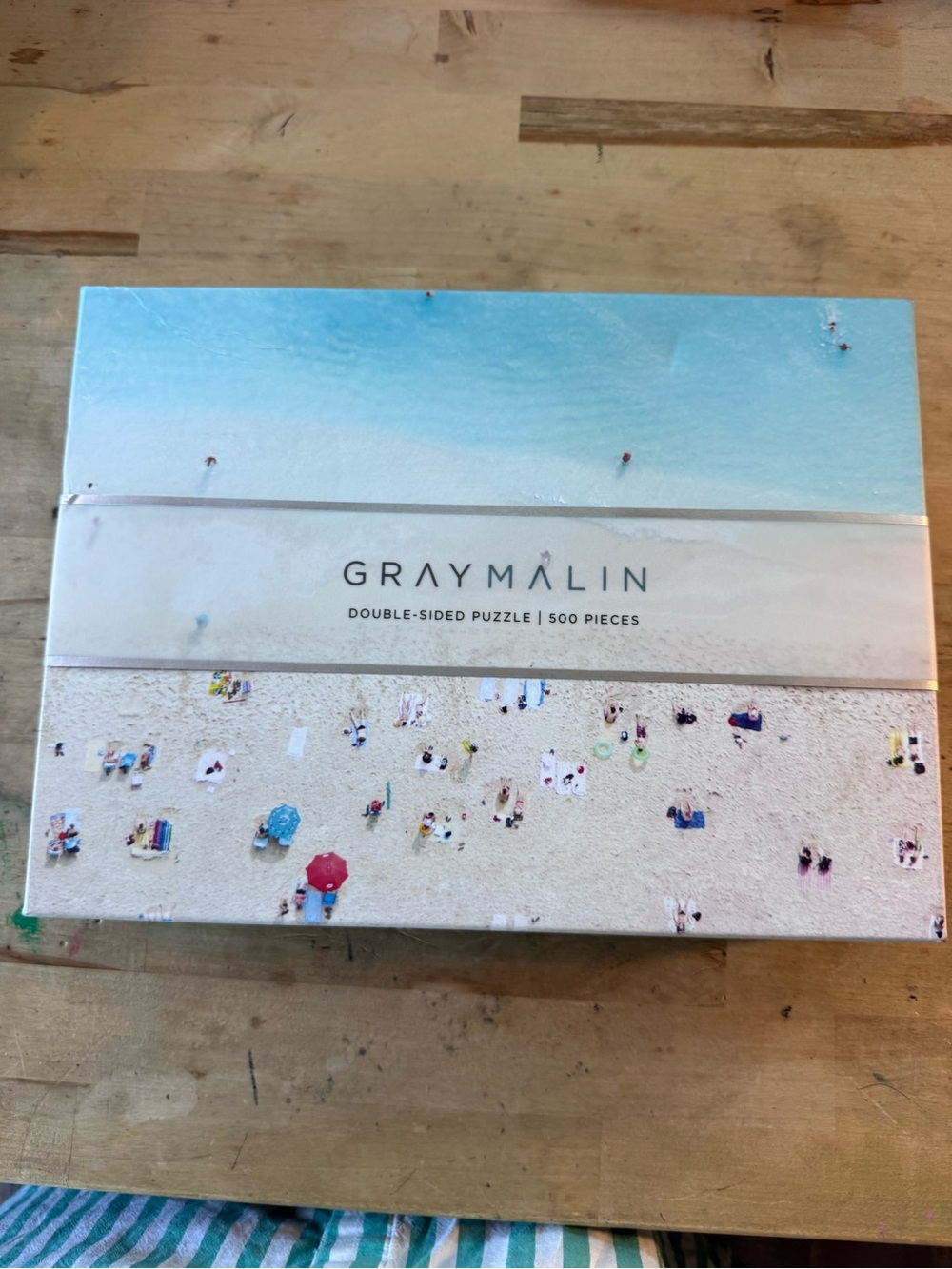 GRAY MALIN Galison Double-Sided Beach Puzzle 500 pieces